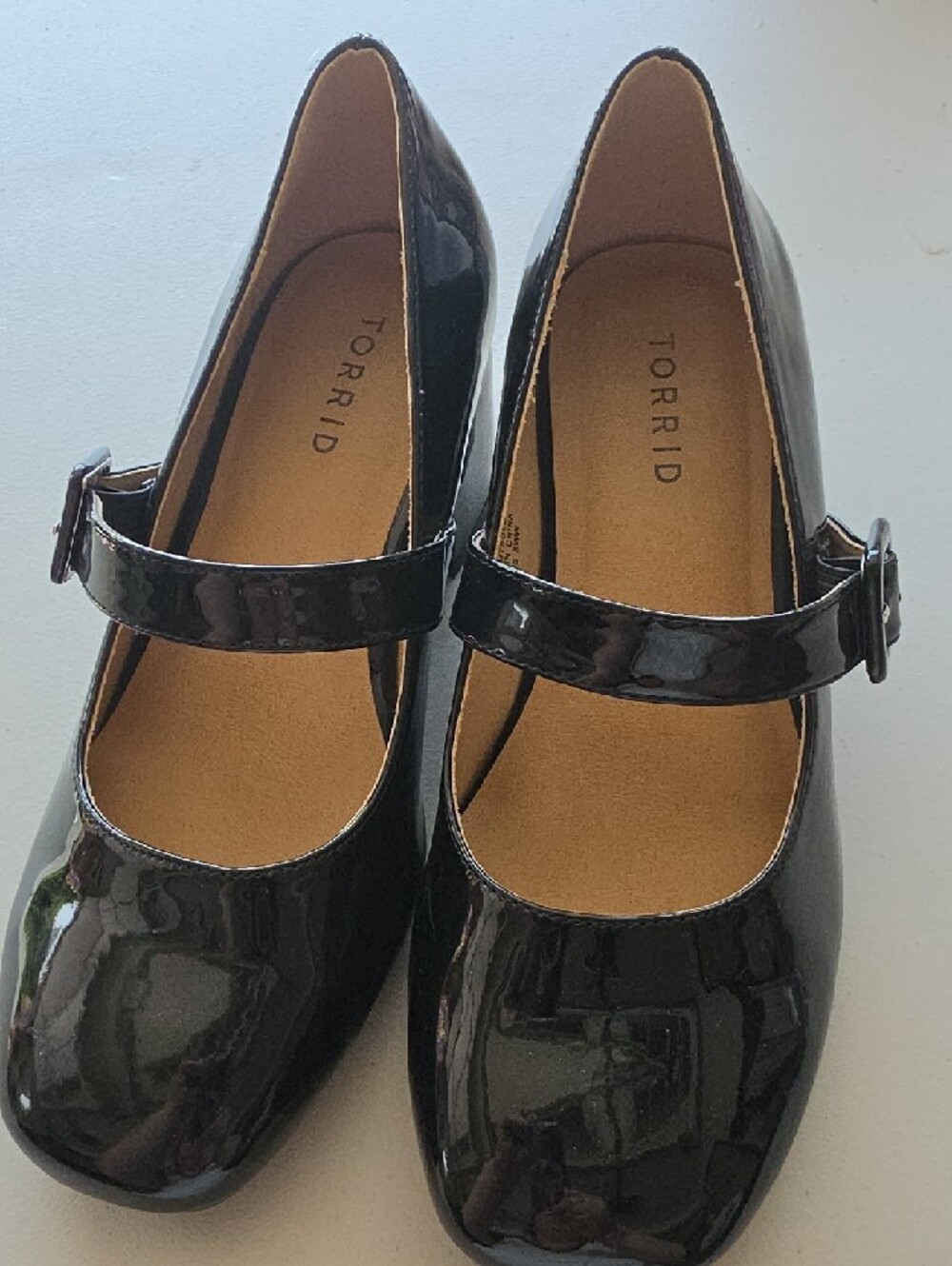 torrid Glossy Black Patent Mary Jane Flats with Buckle Strap - Picture 7 of 9